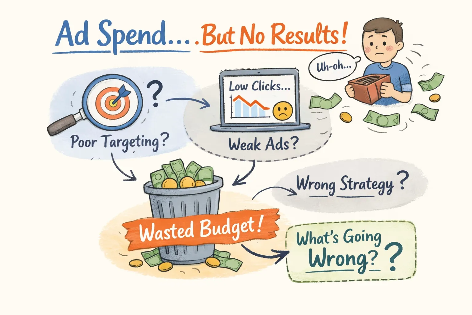 Google Ads Spending But No Results: Here's Why