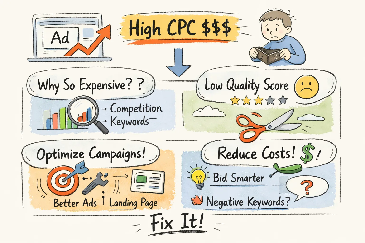 High CPC in Google Ads: Causes and How to Fix It